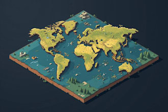 do an isometric 3d map you want