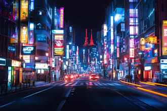 make a concept art of science fiction city game art