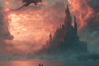 create an epic fantasy book cover