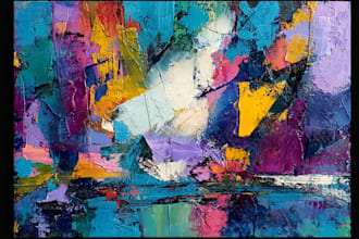 draw a abstract art illustration