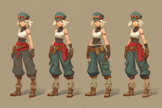 do 2d game character design and animation