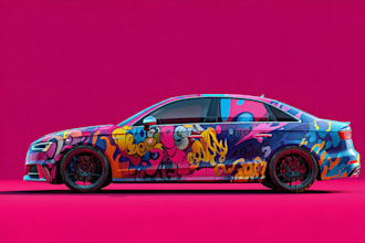 do unique bike, motorcycle wrap any vehicle wrap design