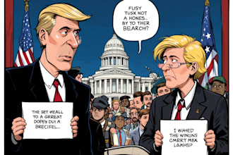political caricature and cartoon
