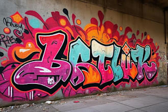 design wall art, decal, mural, graffiti for your art
