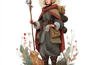 produce your fantasy character art or digital drawing