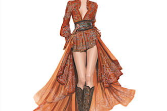 clothing and 3d fashion apparel design animation