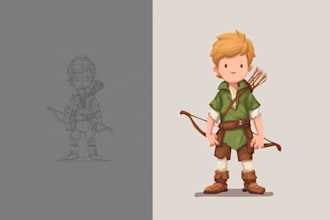 do unique 2d game characters, animations