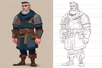 draw 2d game characters and game assets