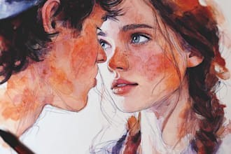 paint watercolor paintings and digital illustrations