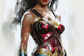 create superhero comic book illustration marvel