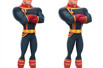 create superhero cartoon character for you