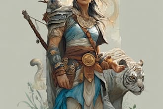 create a high quality dnd character art