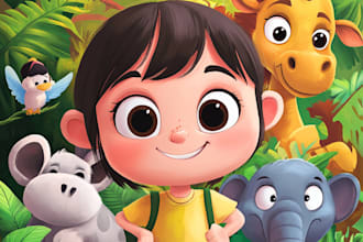 do children book and children book story illustration