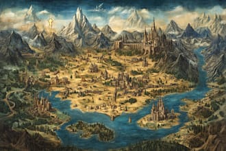 make a fantasy map that fits your imagination