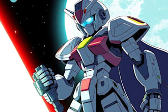 making anime, mecha, pop art ,fan art and original character
