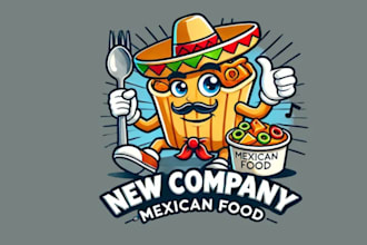 creative for  restaurant, catering, or food brand mascot logo
