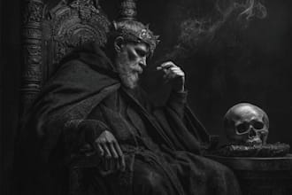 draw a anything dark art, horror, for merch and cover art