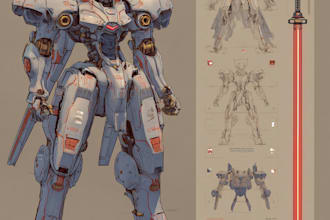 design gundam, transformer, robot, armor, and mecha
