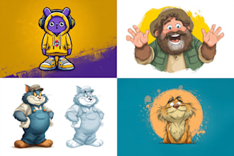 draw an original mascot or cartoon character in vector