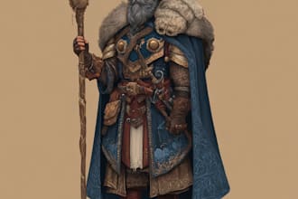 do dnd character art, dnd party, fantasy, game concept art