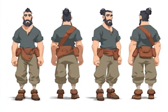 create game character art, 2d game character art