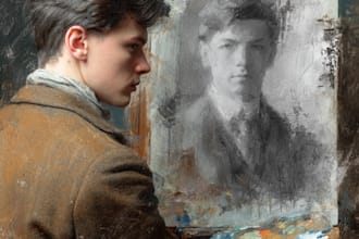 draw you or pet like a digital oil painting portrait gift