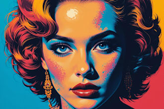 draw an unique wpap pop art portrait