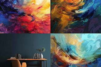 design breathtaking abstract art for your home and office