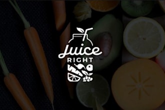 design a food, bar, juice, drink, and restaurant logo