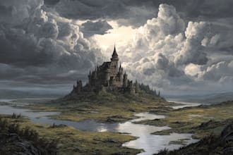 do  paint fantasy concept art and landscape for your story