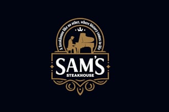 create a unique retro vintage badge logo for your brand