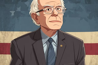 create a political themed cartoon for you