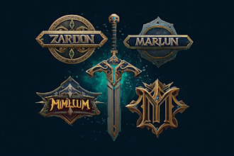 design medieval, fantasy, rpg gaming logo