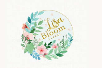 modern flower logo design with high quality vector files