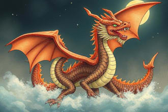draw your dragon illustration