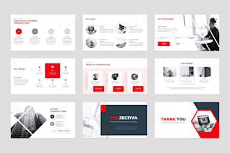 redesign pitch deck, powerpoint presentation, google slides and canva in 21 hour