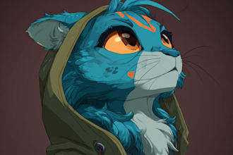 draw custom furry art commissions for your fursona