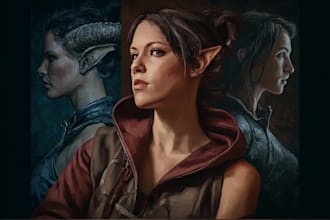 paint a realistic or fantasy portrait