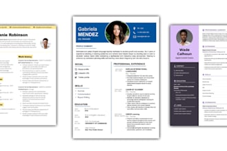 design a professional ats friendly CV and resume