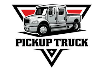 design awesome truck logo with my creative thinking