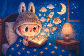 create a custom children story book illustration