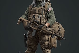 create military tactical character