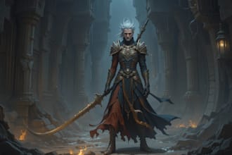 do sci fi horror and fantasy scene concept art illustrations