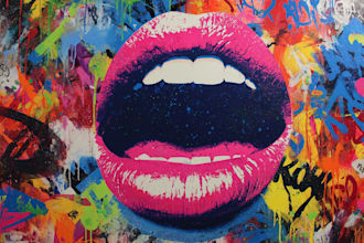 create graffiti pop art canvas designs and murals