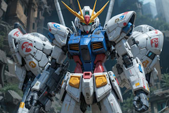 draw gundam, transformer, robot, armor, and mecha, concept
