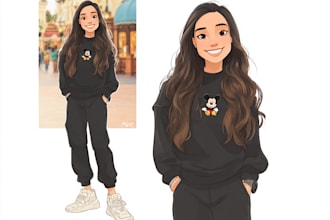 paint your portrait in disney style