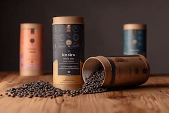 design coffee packaging ,label, logo and food packaging