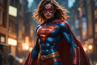 draw superhero character for you