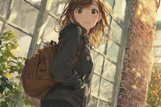 create your character in cartoonish or marvel or anime style