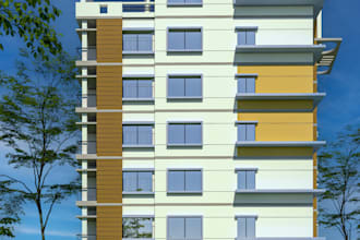 design realistic 3d exterior  using 3ds max